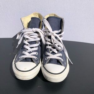 Navy Blue High Top Converse Sneaker